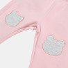 Set cotton fleece blend Tender Comforts with glitter details (3-18 months)