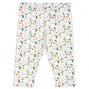 Leggings with all ober flamingo print (2-5 years)