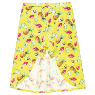 Shorts-skirt with all over fruits print (6-14 years)