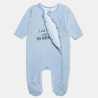 Babygrow velour Tender Comforts with embroidery (1-12 months)