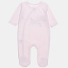 Babygrow velour Tender Comforts with embroidery (1-12 months)