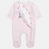 Babygrow velour Tender Comforts with embroidery (1-12 months)