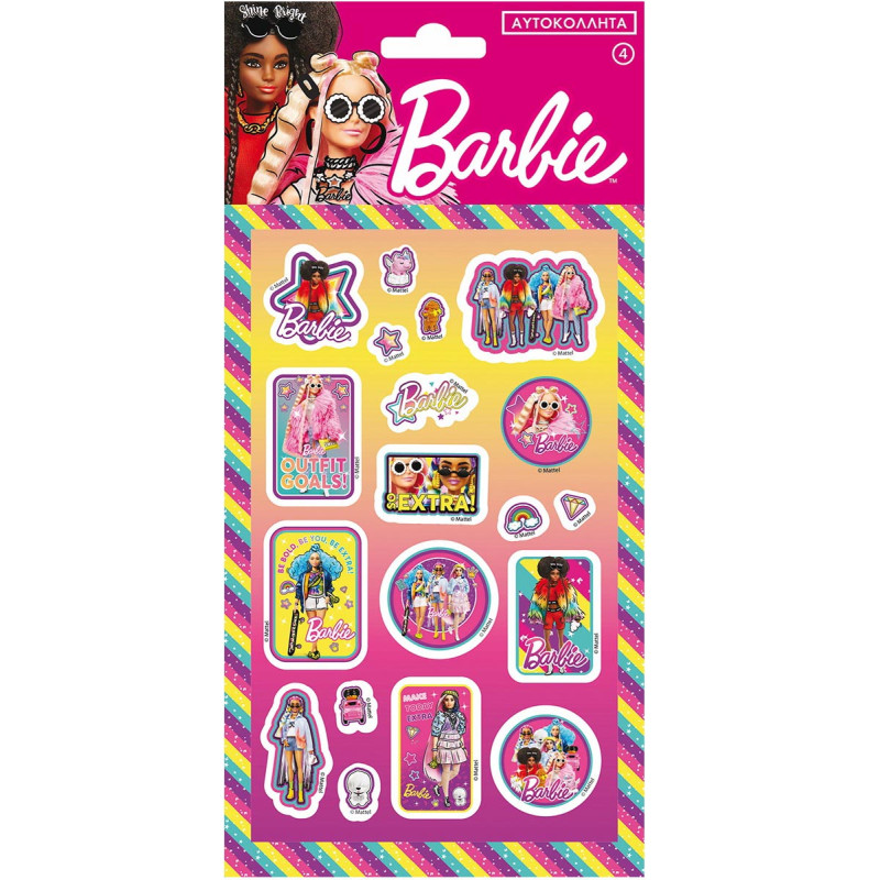 Stickers puffy Barbie 4