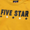 Tracksuit Five Star cotton fleece blend with embossed letters (12 months-5 years)