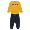 Tracksuit Five Star cotton fleece blend with embossed letters (12 months-5 years)