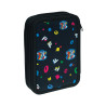 Pencil case Paul Frank Digital with double zipper and slots