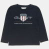 Long sleeve Gant top with embossed print (2-7 years)