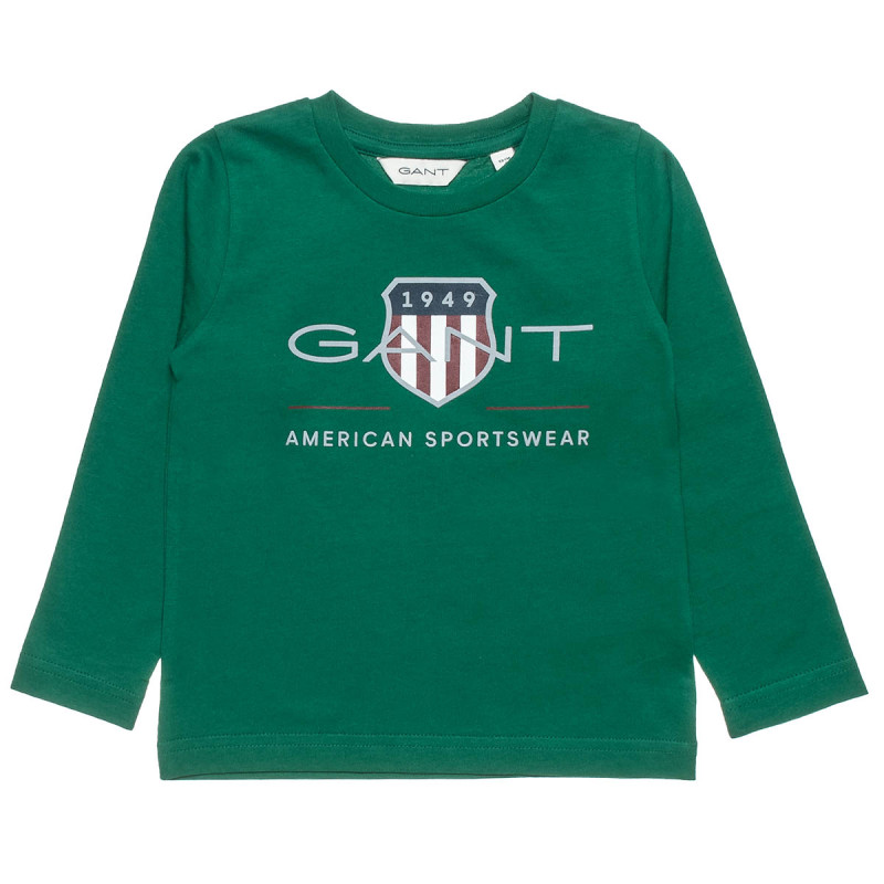 Long sleeve Gant top with embossed print (2-7 years)