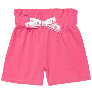 Shorts high-waisted with bow (12 months-5 years)