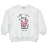 Long sleeve top   cotton fleece blend with embossed details (12 months-5 years)