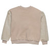 Long sleeve top   cotton fleece blend with eco fur (12 months-5 years)