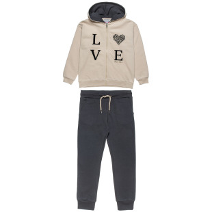 Tracksuit   cotton fleece blend Five Star with embossed elements (6-16 years)