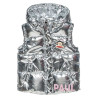 Vest jacket Paul Frank with shiny look and embroidery (12 months-5 years)