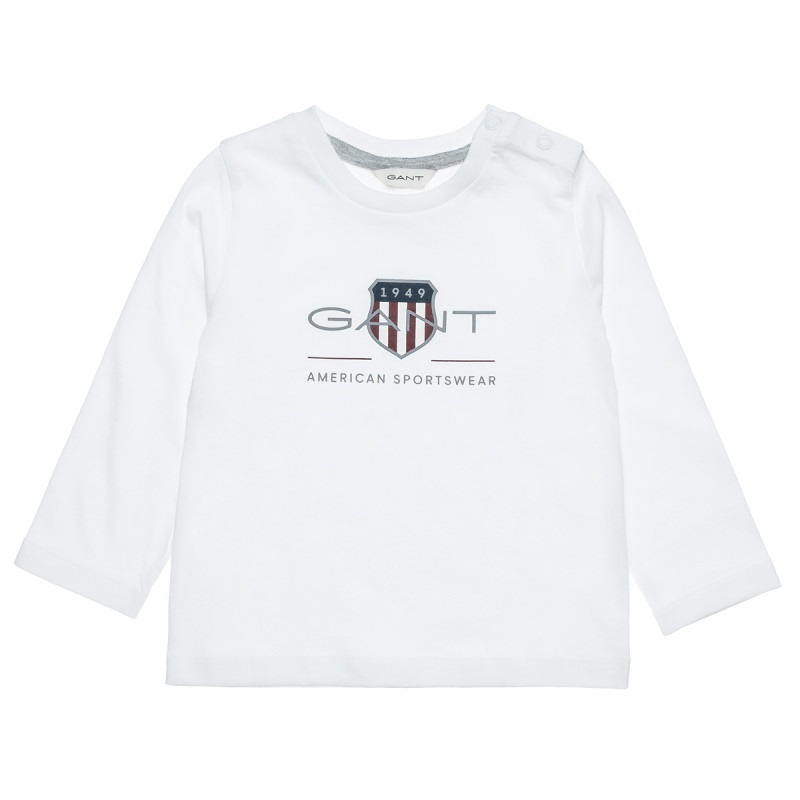 Long sleeve Gant top with print (12-18 months)