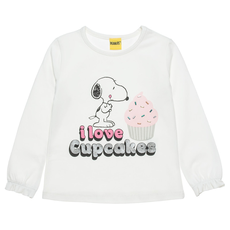 Long sleeve top Snoopy with shiny details (12 months-5 years)