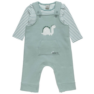 Overall cotton fleece blend Tender Comforts with top (3-18 months)