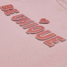 Long sleeve top cotton fleece blend Five Star with embossed letters (6-14 years)