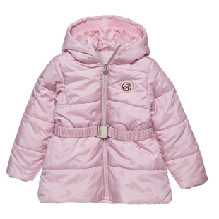 Jacket with heart pattern (12 months-5 years)