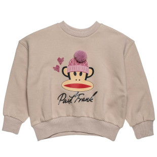 Long sleeve top   cotton fleece blend Paul Frank with pom pon (12 months-5 years)