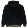 Zip hoodie cotton fleece blend with velour texture (6-16 years)