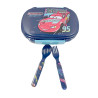 Lunch box Disney Cars with fork and spoon