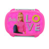 Lunch box Barbie with fork and spoon