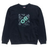 Long sleeve top cotton fleece blend Five Star with embossed print (6-14 years)