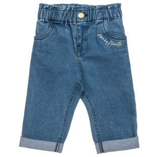 Denim pants with embroidery (12 months-5 years)