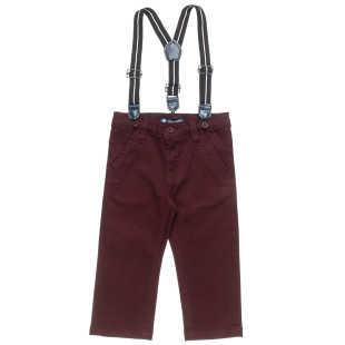 Pants chinos with braces (12 months-5 years)