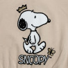 Long sleeve top cotton fleece blend Snoopy with embossed print (6-14 years)