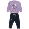 Tracksuit cotton fleece blend Five Star with metallic print (12 months-5 years)