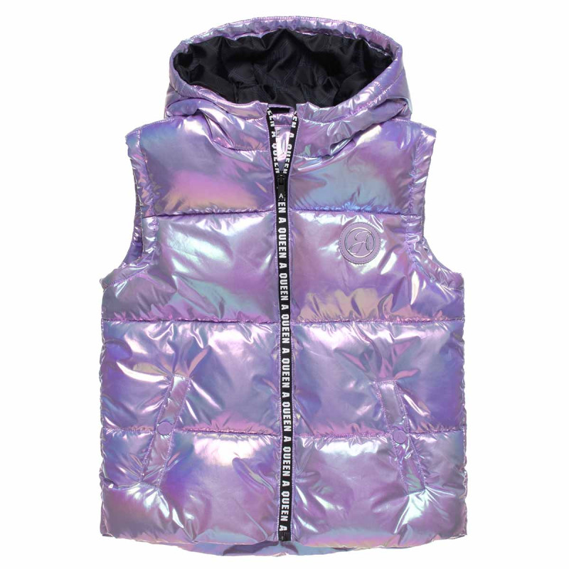 Vest-jacket with shiny look (6-16 years)