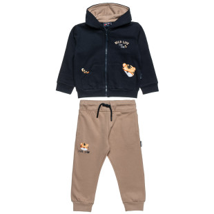 Tracksuit cotton fleece blend Five Star with embossed details (12 months-5 years)