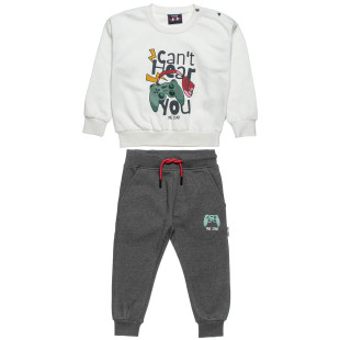 Tracksuit cotton fleece blend Five Star with embossed design (12 months-5 years)