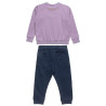 Tracksuit cotton fleece blend Five Star with embossed glitter design (12 months-5 years)