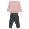 Tracksuit cotton fleece blend Five Star with embossed glitter design (12 months-5 years)