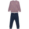 Tracksuit cotton fleece blend Five Star with embossed glitter design (6-16 years)