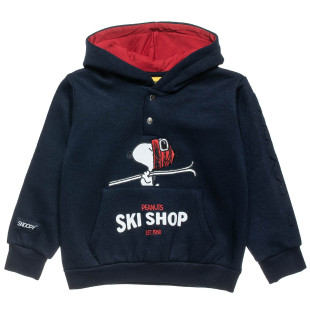 Long sleeve top cotton fleece blend Snoopy with embroidery (12 months-8 years)