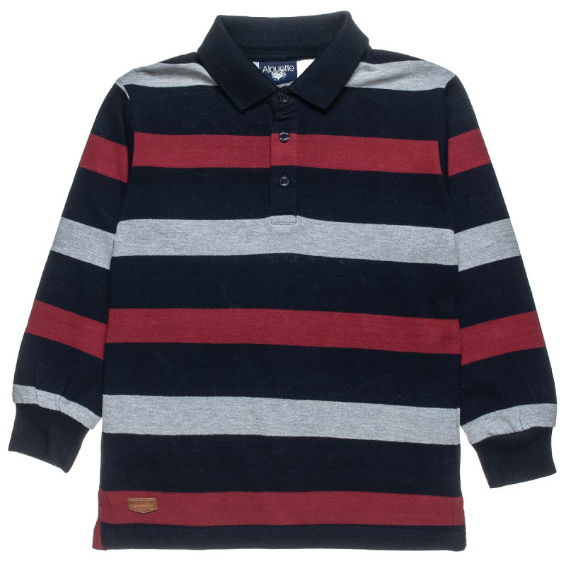 Long sleeve top polo 100% cotton (6-16 years)