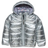 Jacket slightly puffy quilting silver matt (12 months-5 years)