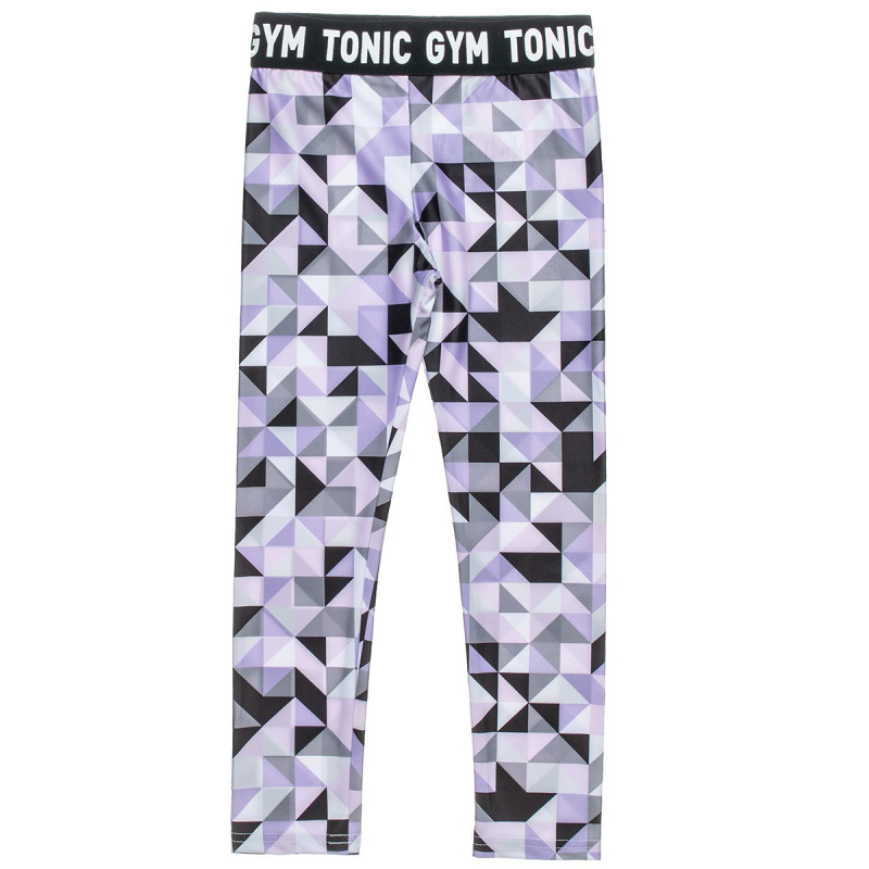 Leggings Gym Tonic with geometric designs (6-16 years)