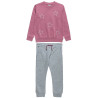 Tracksuit cotton fleece blend Five Star with embossed glitter print (6-14 years)