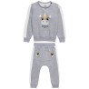 Set cotton fleece blend Tender Comforts with embossed details (3 months-2 years)