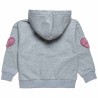 Zip hoodie cotton fleece blend Paul Frank with eco fur (12 months-5 years)