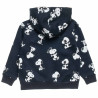 Zip hoodie cotton fleece blend Snoopy (12 months-8 years)