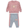 Set cotton fleece blend Tender Comforts with waffle texture (3 months-2 years)