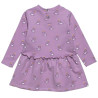 Dress cotton fleece blend with swan pattern (12 months-5 years)