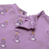 Dress cotton fleece blend with swan pattern (12 months-5 years)