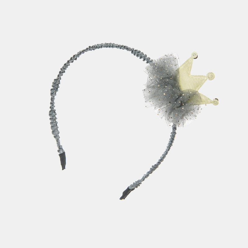 Headband with crystals and tulle (2-8 years)