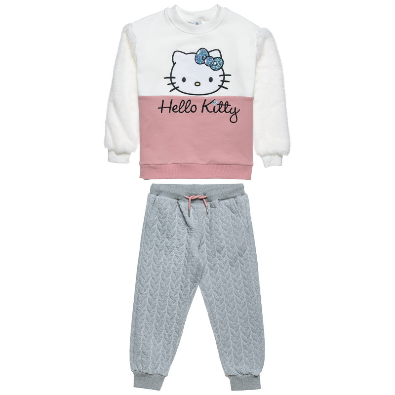 Set cotton fleece blend Hello Kitty with flippy sequins (18 months-8 years)